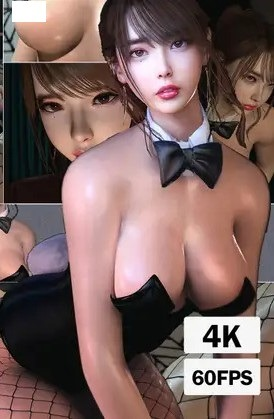 [3D]韓国メイクのバニーガールの3DCGアニメーション2 | 韩国兔女郎3DCG动画2[全集]